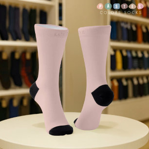 Massive weiche Licht-Pastell-Pfirsich-Rosa-Farbe Socken