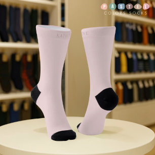 Massive weiche Licht-Pastell-Pfirsich-Rosa-Farbe  Socken