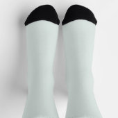 Massive weiche Licht Pastell-Sage-Moos-Grüne Farbe Socken (Oben)