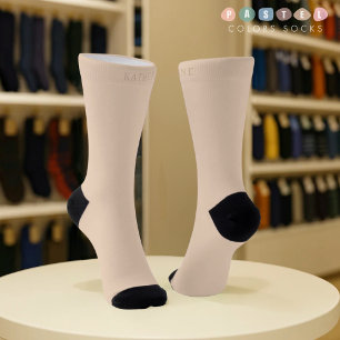 Massive weiches Licht Pastell Creme Beige Gelbe Fa Socken