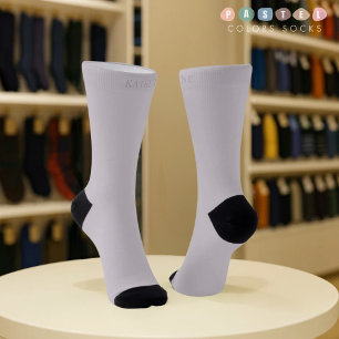 Massive weiches Licht Pastell-Lavendel-Grau-Purple Socken