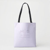 Massive weiches Licht Pastell-Lavendel-Purple-Farb Tasche (Vorderseite)