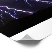 Massiver Blitzschlag Poster (Ecke)