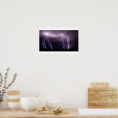 Massiver Blitzschlag Poster (Küche)