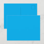 Massiver himmelblauer Hintergrund Postkarte (Vorne/Hinten)
