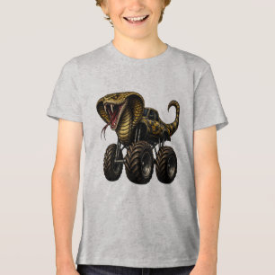 Massiver King Cobra Monster Truck Tri-Blend Shirt