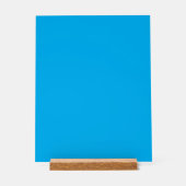 Massiver leuchtend blauer Hintergrund Acrylschild (Vorderseite)