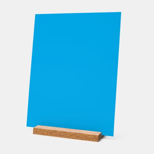 Massiver leuchtend blauer Hintergrund Acrylschild (Winkel)