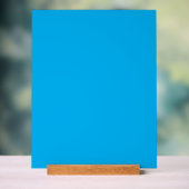 Massiver leuchtend blauer Hintergrund Acrylschild (Neutral)