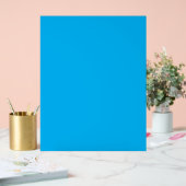 Massiver leuchtend blauer Hintergrund Acrylschild (Hochzeit)
