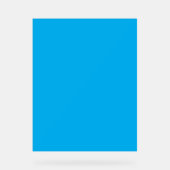 Massiver leuchtend blauer Hintergrund Acrylschild (Vorderseite)