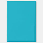 Massiver leuchtend blauer Hintergrund mit einer gl Magnet (Vorderseite)
