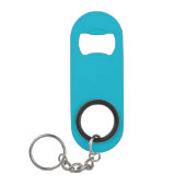 Massiver leuchtend blauer Hintergrund mit einer gl Mini Flaschenöffner (Vorderseite)