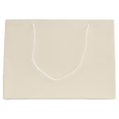 Massives Antikweiß hellbeige Große Geschenktüte (Vorderseite)