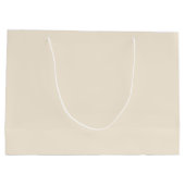Massives Antikweiß hellbeige Große Geschenktüte (Rückseite)