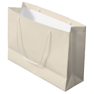 Massives Antikweiß hellbeige Große Geschenktüte