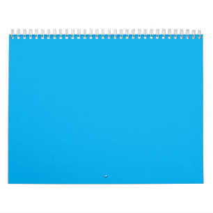 Massives Azurblaues Hintergrundbild – Minimalistis Kalender