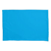 Massives Cyanblau Hintergrund Kissenbezug (Vorderseite)