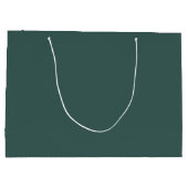 Massives Grau Türkis Große Geschenktüte (Rückseite)