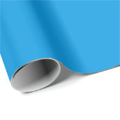 Massives Hellblau Geschenkpapier (Rolleneckpunkt)