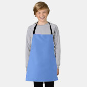 Massives hellblaues Himmel Apron Schürze (Getragen)