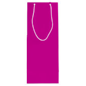 Massives Hellmagenta Geschenktüte Für Weinflaschen (Rückseite)