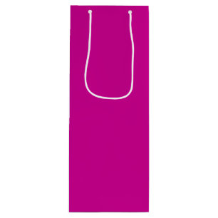 Massives Hellmagenta Geschenktüte Für Weinflaschen