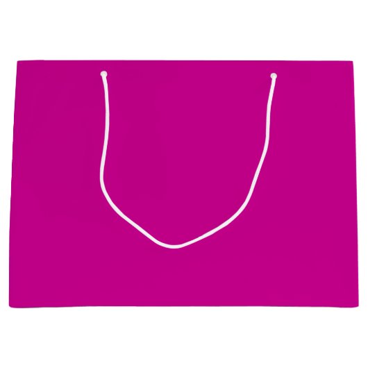 Massives Hellmagenta Große Geschenktüte (Vorderseite)