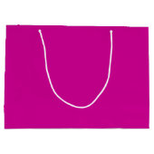 Massives Hellmagenta Große Geschenktüte (Rückseite)