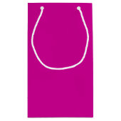 Massives Hellmagenta Kleine Geschenktüte (Rückseite)