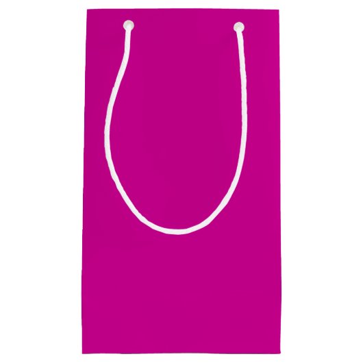Massives Hellmagenta Kleine Geschenktüte (Vorderseite)