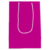 Massives Hellmagenta Mittlere Geschenktüte (Rückseite)