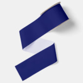 Massives, navyblaues Geschenkpapier Ripsband (Rückseite)
