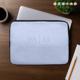 Massives sanftes Himmel-Licht Pastell Babyblau Far Laptopschutzhülle