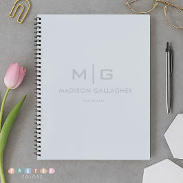 Massives sanftes Himmel-Licht Pastell Babyblau Far Notizblock