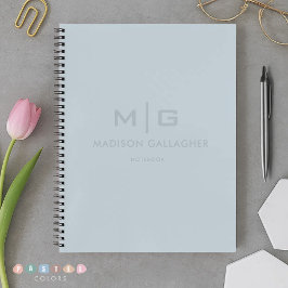 Massives sanftes Himmel-Licht Pastell Babyblau Far Notizblock