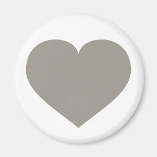 Massives Silberherz Magnet