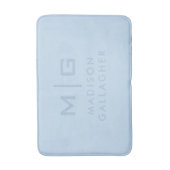 Massives, weiches Himmel-Licht-Pastell-Babyblau Fa Badematte (Vorderseite Vertikal)