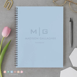 Massives, weiches Himmel-Licht Pastell-Babyblau Fa Notizblock