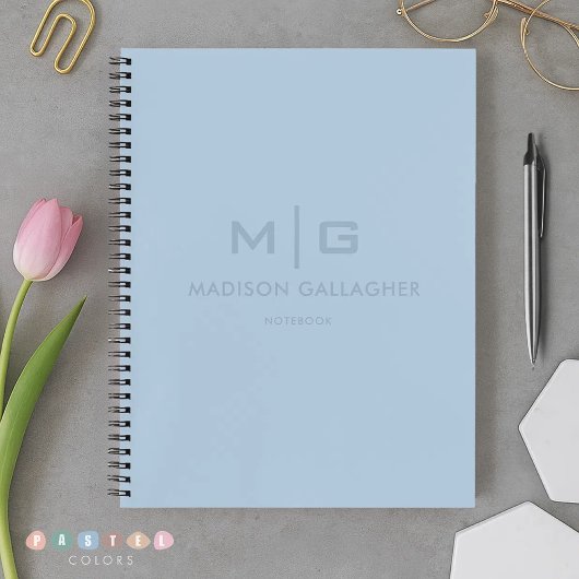 Massives, weiches Himmel-Licht Pastell-Babyblau Fa Notizblock