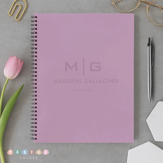 Massives, weiches Licht in pastell Lavendel violet Notizblock