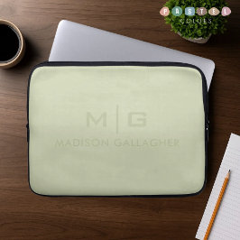 Massives, weiches Licht in pastellgrüner Farbtönun Laptopschutzhülle