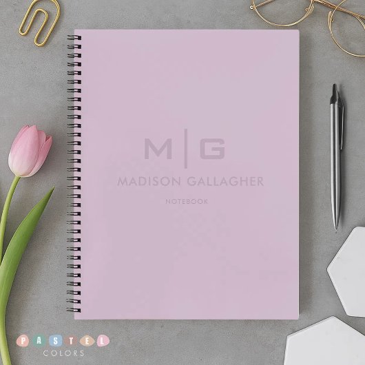 Massives weiches Licht Pastell-Lavendel Lila Farbe Notizblock