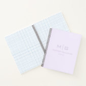 Massives, weiches, lichtes, pastell-lila-lila Farb Notizblock (Innenseite)