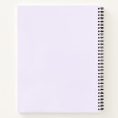 Massives, weiches, lichtes, pastell-lila-lila Farb Notizblock (Rückseite)