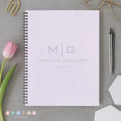 Massives, weiches, lichtes, pastell-lila-lila Farb Notizblock