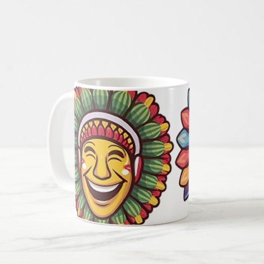 Masskara Festival Kaffeetasse (Vorderseite Links)