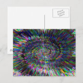 Maßkunst 3D abstrakt Postkarte (Vorne/Hinten)