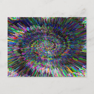 Maßkunst 3D abstrakt Postkarte