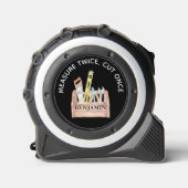 Maßnahme 2x Ausschneiden des Tool-Box-Namens Maßband (Vorderseite)